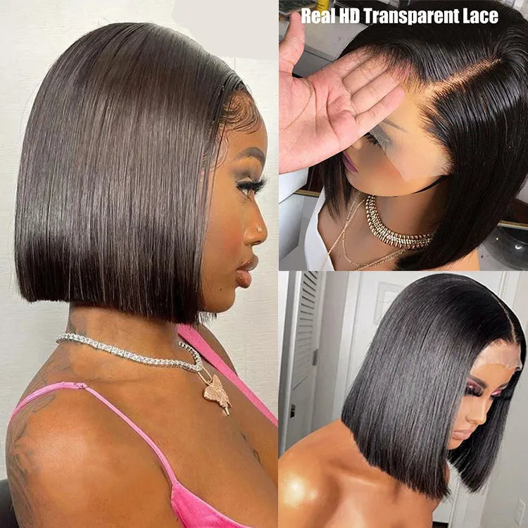 Lace Frontal Bob Wig: Elevate Your Look with a Blunt Cut Style