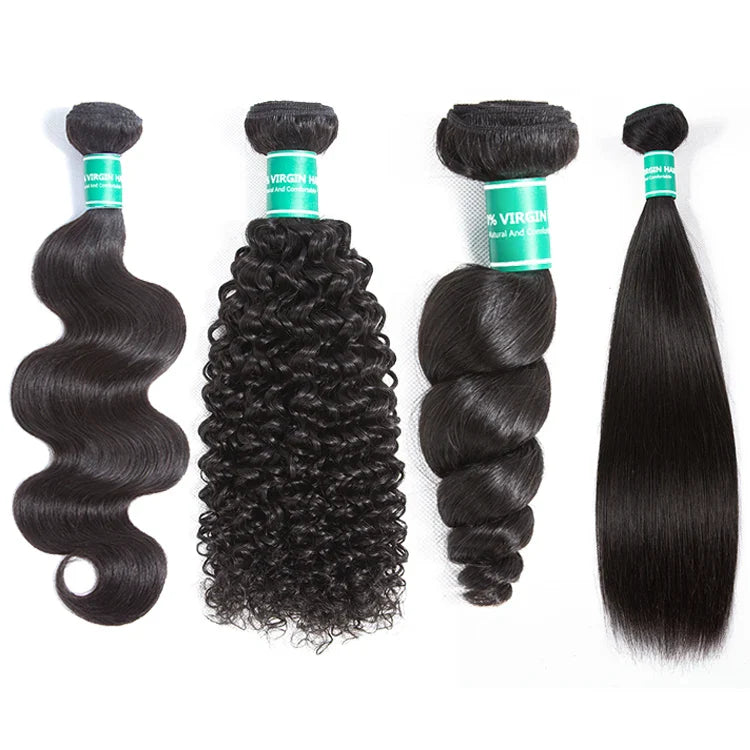 Virgin Brazilian Human Hair Bundles - 10A Unprocessed Quality