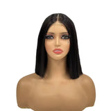 Indian Human Hair Bob Wig 10 Inch - Double Drawn Lace Closure Bob Wig