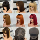 Colored Lace Front Human Hair Wigs - 3X1 Lace Wig Collection
